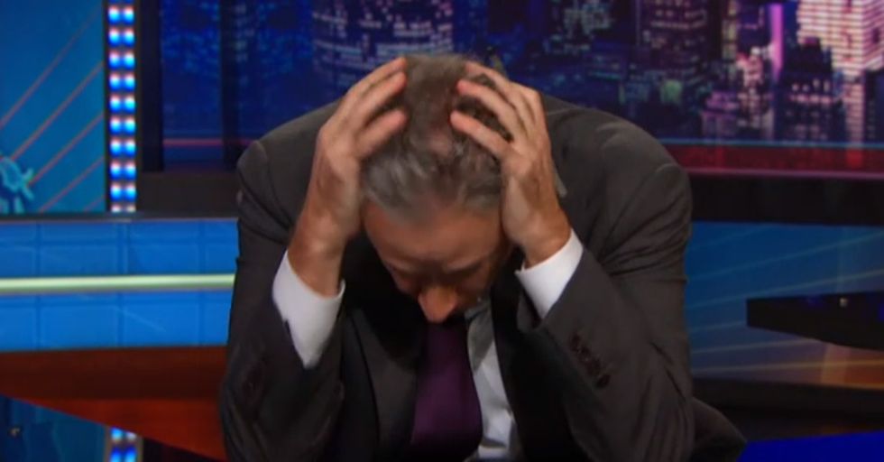 Jon Stewart Tries To Hold It Together About Eric Garner. He Really Tries.