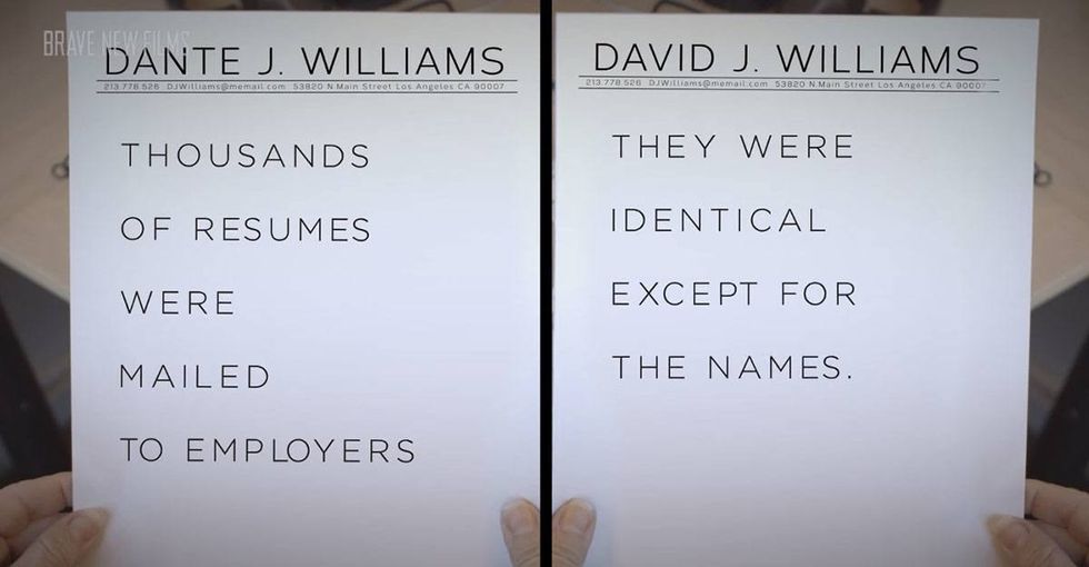 Dante and David apply for the same job but only one gets an interview. Here's the rest of their day.