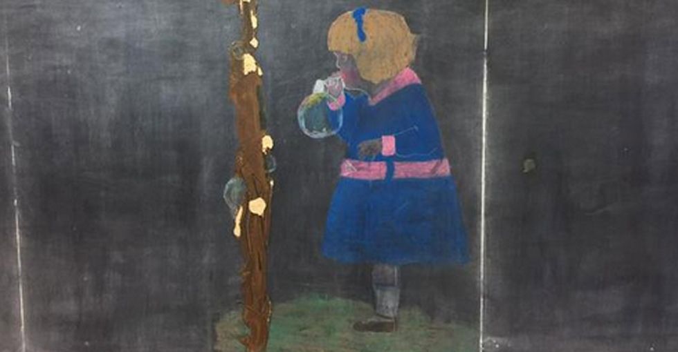 Century-old chalkboards found during renovations are a blast from the past. Things are different.