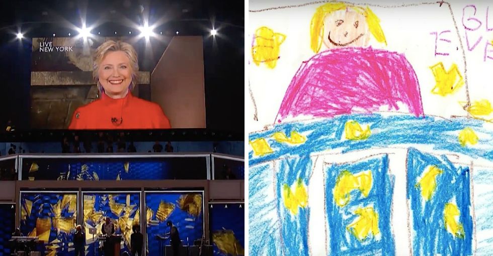 We asked kids to draw their reactions to the DNC. Their work surprised us in the best way.