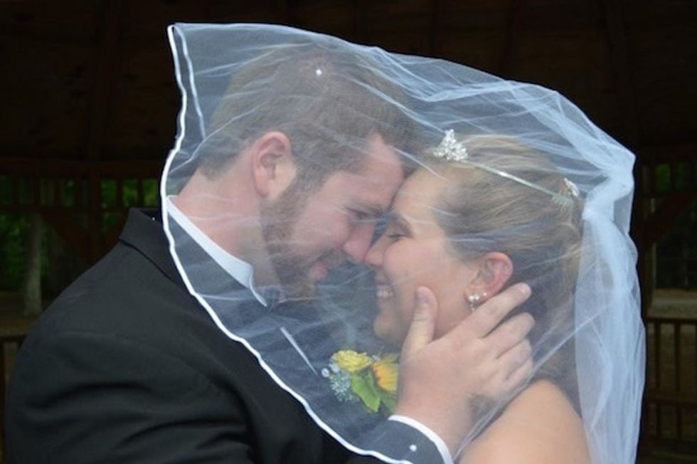She survived the car crash, but her memories of their wedding didn't. So they're doing it again.