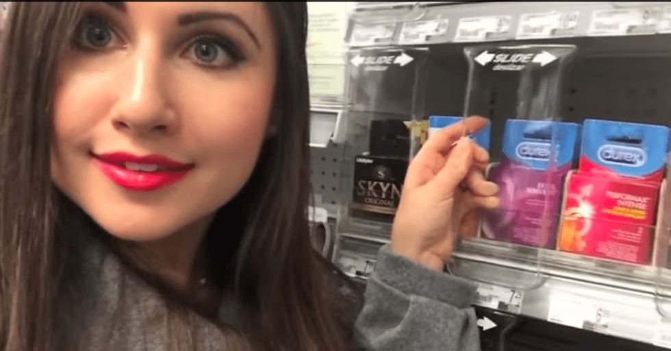 She noticed a huge problem with condoms. There. She fixed it.