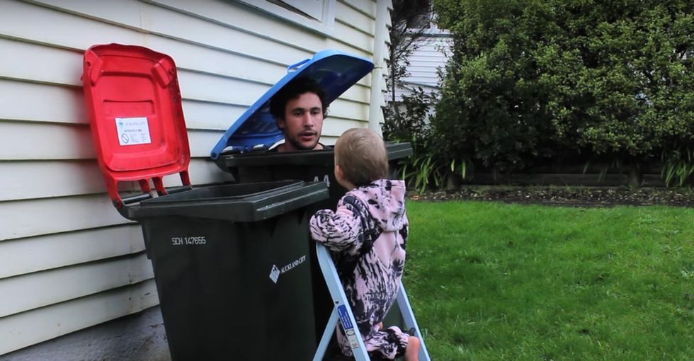 How to hold a baby and other goofy parenting tips from this New Zealand dad.