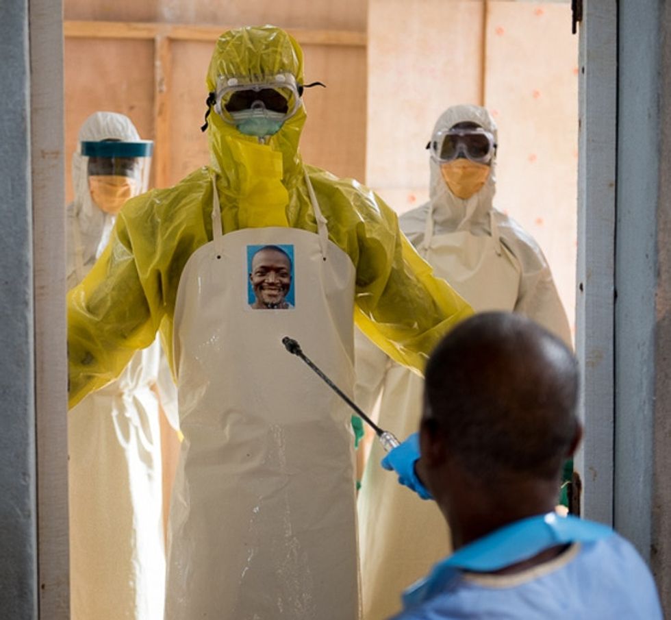 Intimidating hazmat suits just got friendlier thanks to an artist's touch.