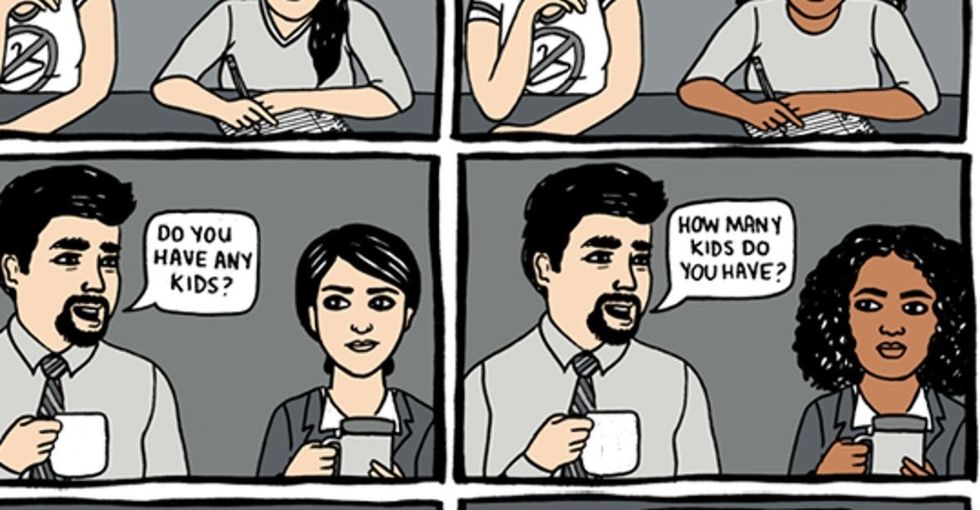 A 10panel comic explores a subtle kind of racism many people of color