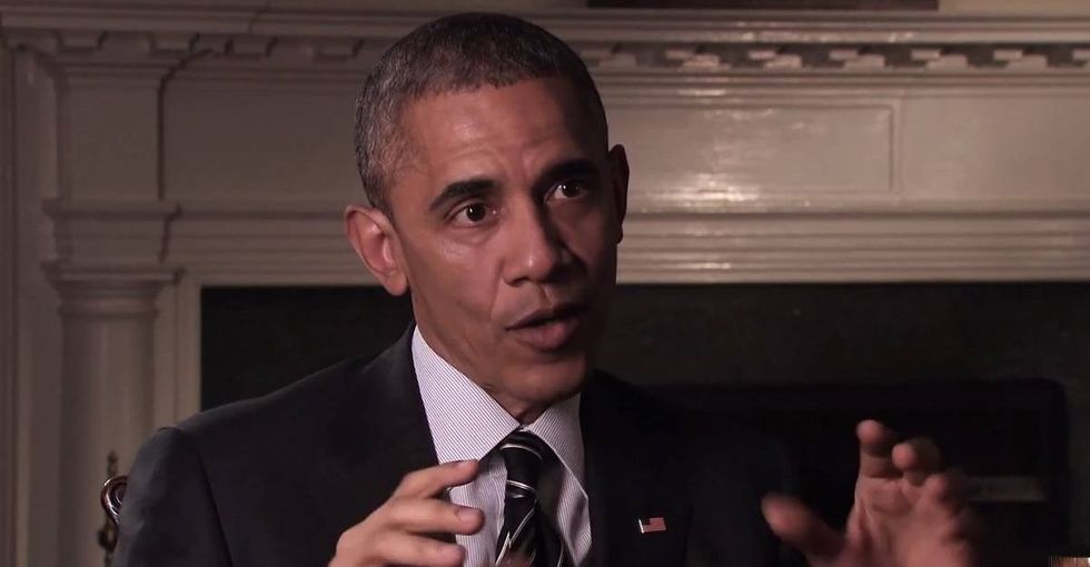 A TV creator criticizes a 44-year-old U.S. policy to the president's face, and Obama mostly agrees.