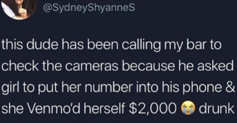 Viral post about a woman who stole money from a man at a bar turns the table on rape culture.