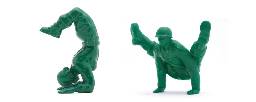 Yoga Joes were designed to get guys into yoga. But it's not just men who love them.