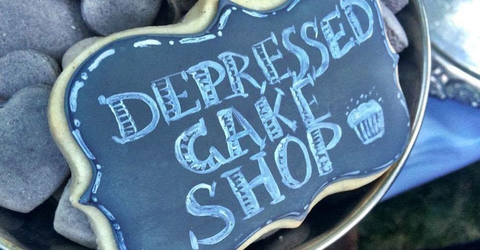 These depressed-looking desserts might mean that depressed-feeling people get the help they need.