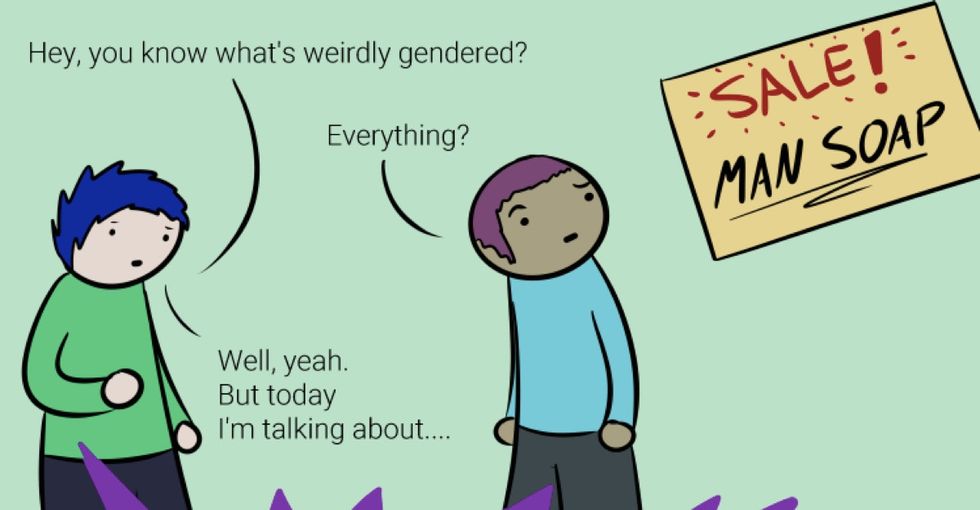 A short comic strip explains how our double standard about feelings hurts men, too.
