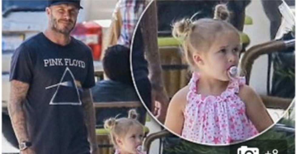 A tabloid tried to publicly shame David Beckham's 4-year-old for her pacifier. He did what you'd do.