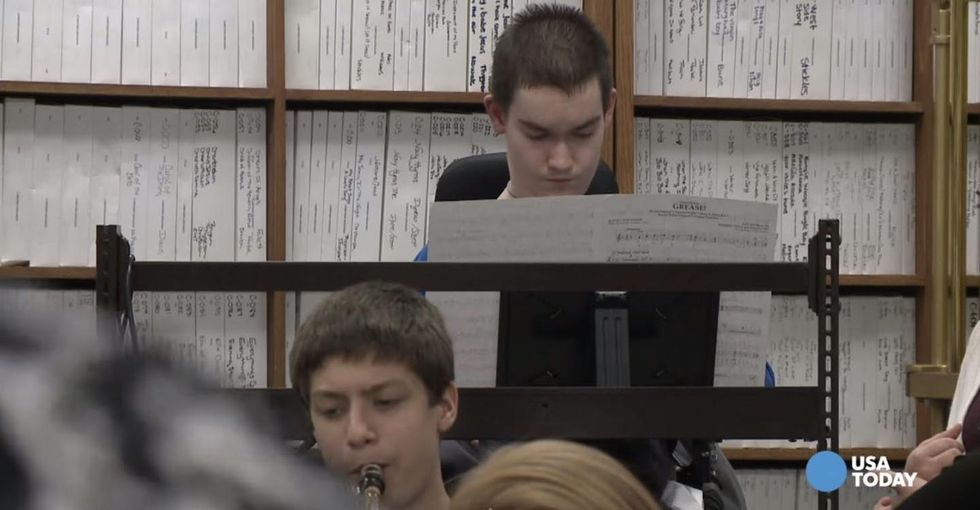 He didn't want to quit band. So his teacher helped figure out a way to keep him playing.