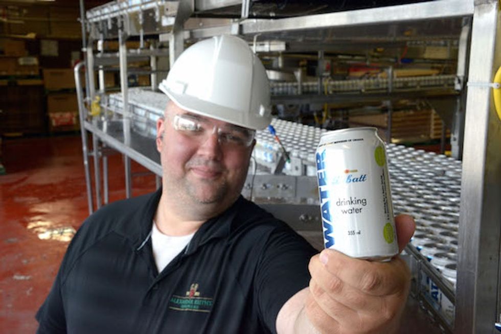 Wildfire evacuees need fresh water, so this brewery put business on hold to give it to them.