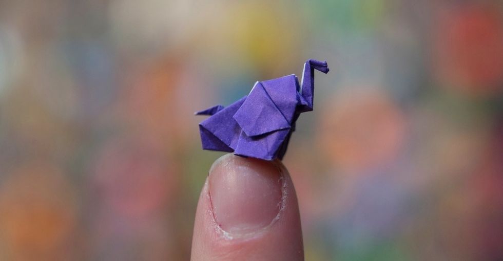 There's a Guinness World Record for origami elephants. The story behind it is delightful.