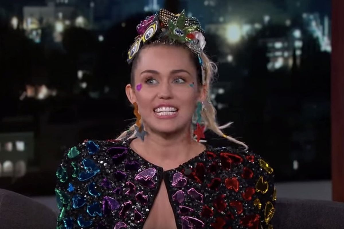 Miley Cyrus made Jimmy Kimmel squirm with her exposed skin then explained why that's a problem