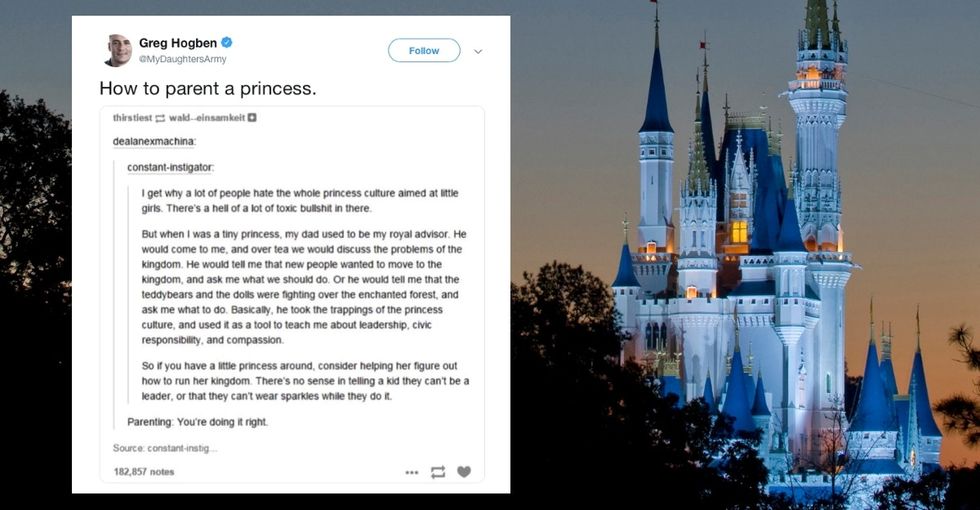 A dad used his daughter's princess phase to teach leadership skills, and it's perfection.