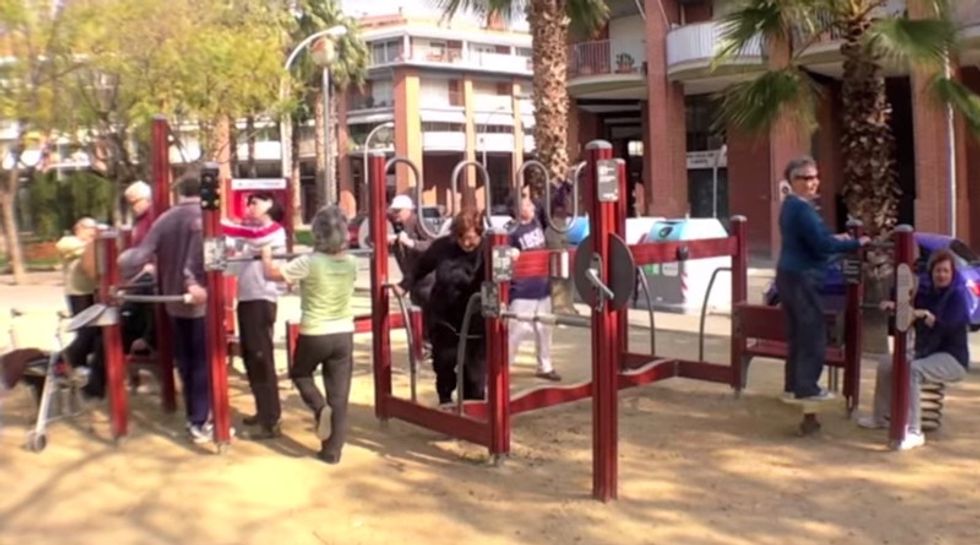Playgrounds for senior citizens? Genius idea. Upworthy