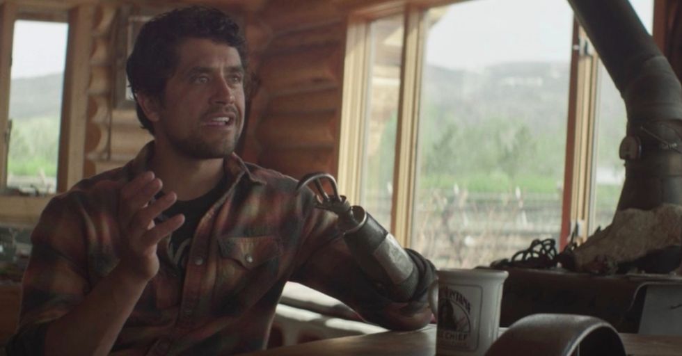 Before he lost his arm, this chef loved life and food. Now? He still does.