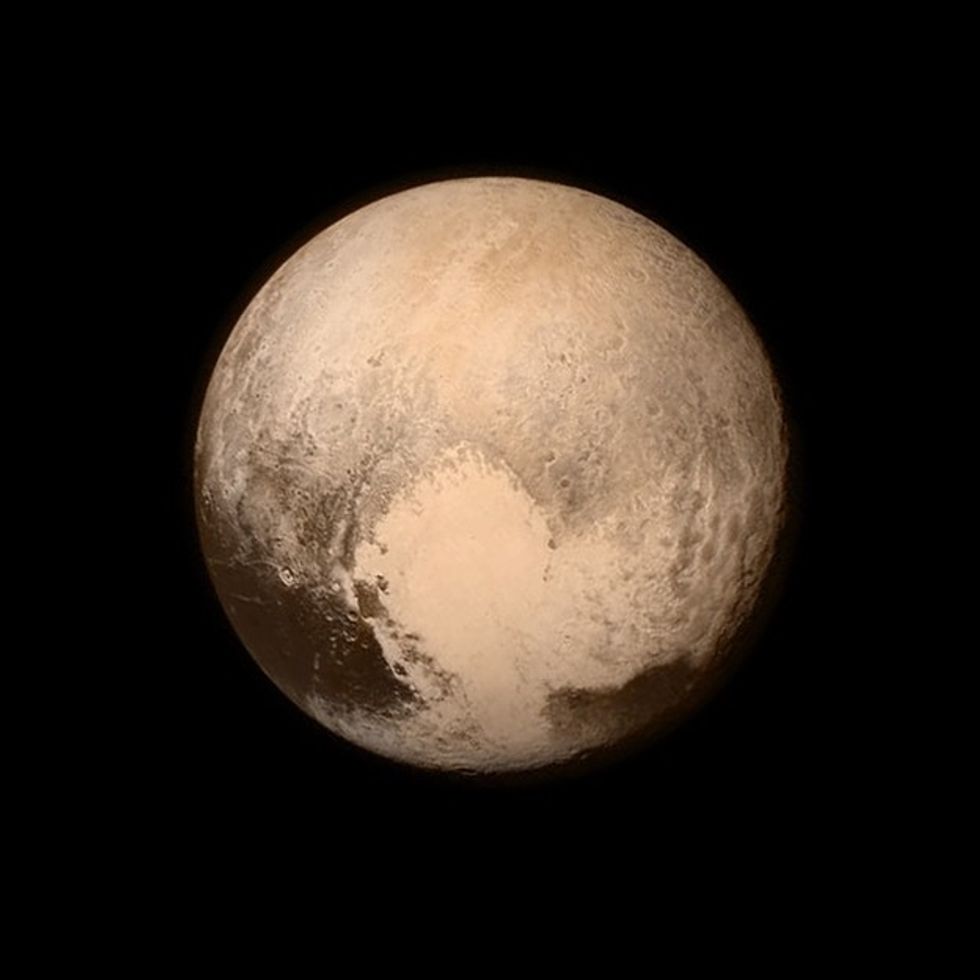 3 billion miles later, the first ever photo of Pluto's surface is here.