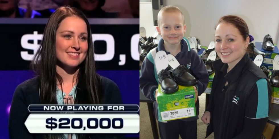 This teacher used a game show win to surprise every student in her school. Big time.