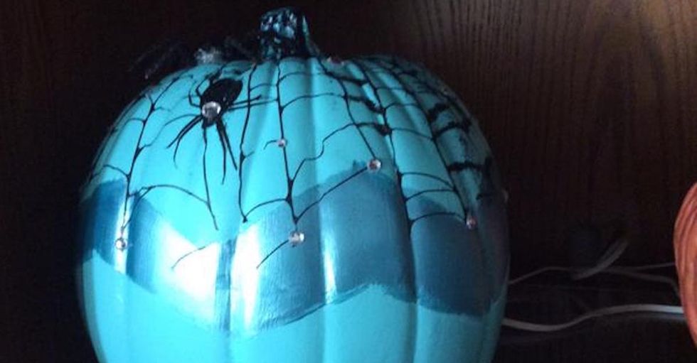 If you're a kid with allergies, seeing a pumpkin like this will make Halloween more fun.
