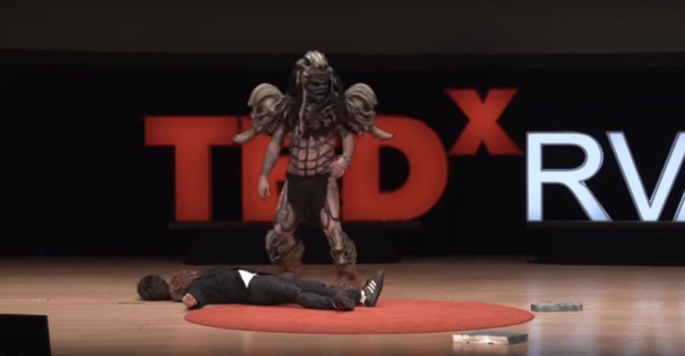 How do you turn hate into something beautiful? This shock-metal rocker has some ideas.