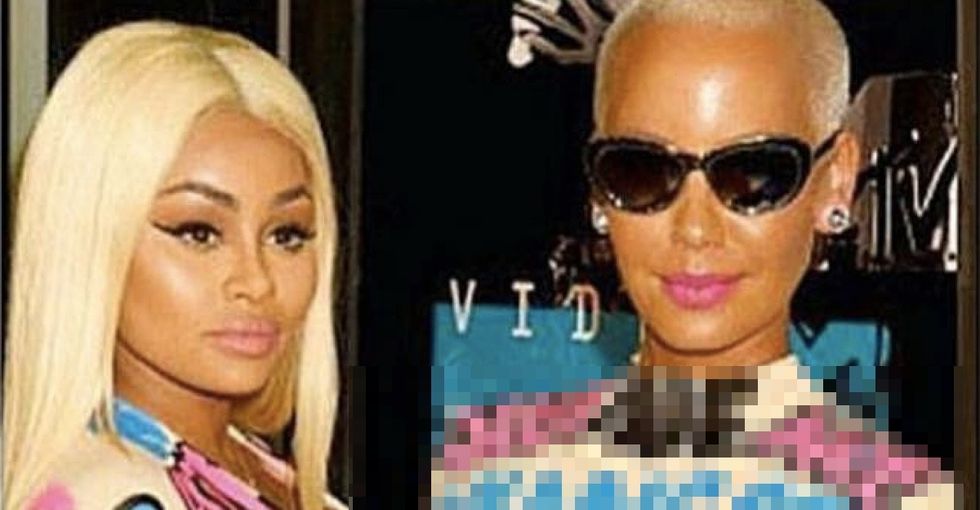 Amber Rose and Blac Chyna confronted their critics in a big way at the VMAs using their dresses.