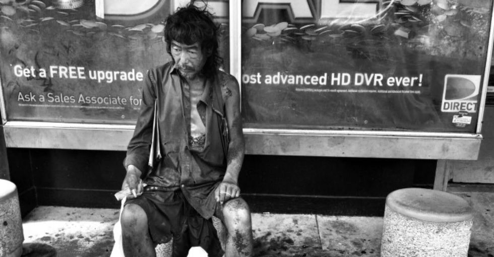 She saw the dad who abandoned her living on the street. Then she fought to save his life.