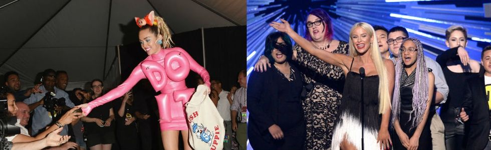 Miley Cyrus' VMA outfits got attention. But the incredible way she ended the night was even cooler.