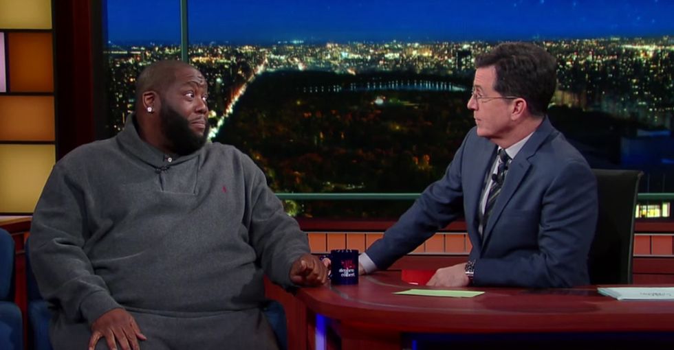 When Stephen Colbert and Killer Mike spoke for their entire races, the talk got real.