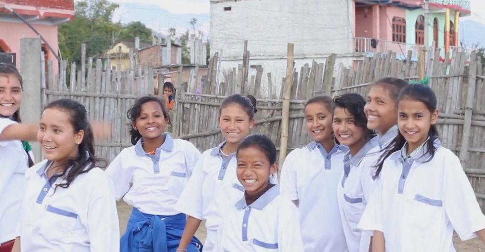 Here's how two girls from Nepal brought attention to the inequality facing women around the world.