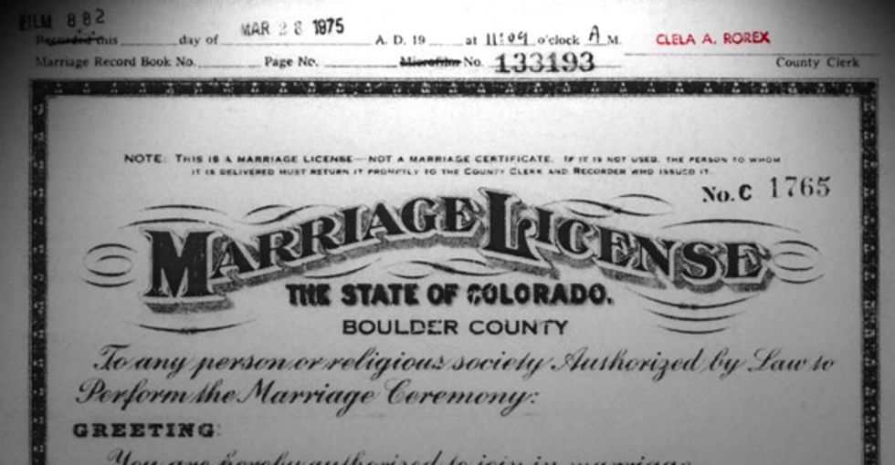 40 years ago, a gay couple applied for a marriage license. She approved ...