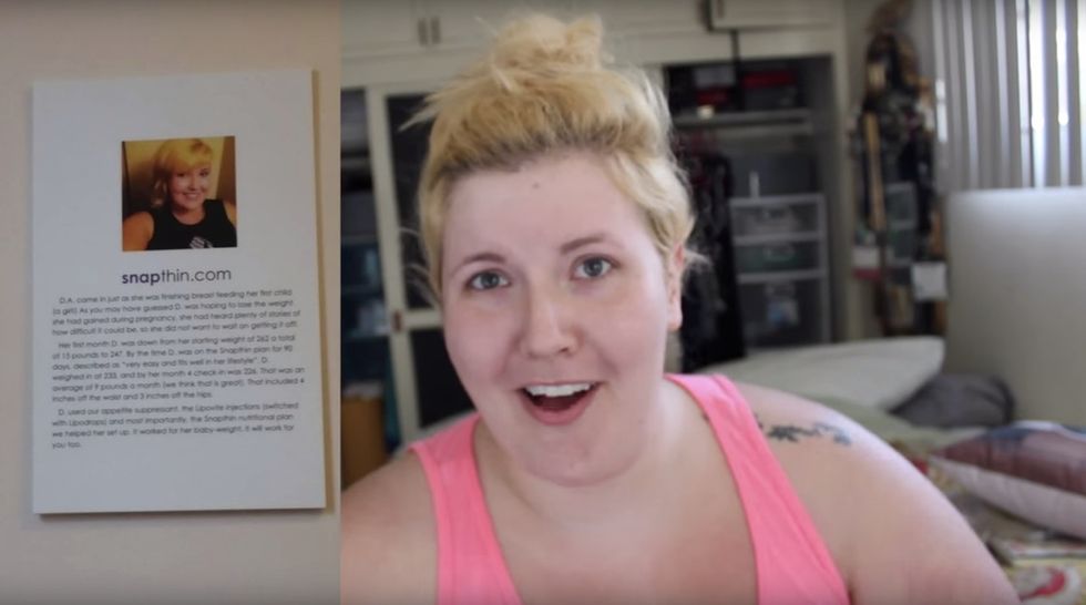 A weight-loss clinic used her photo without asking. So she called them up.