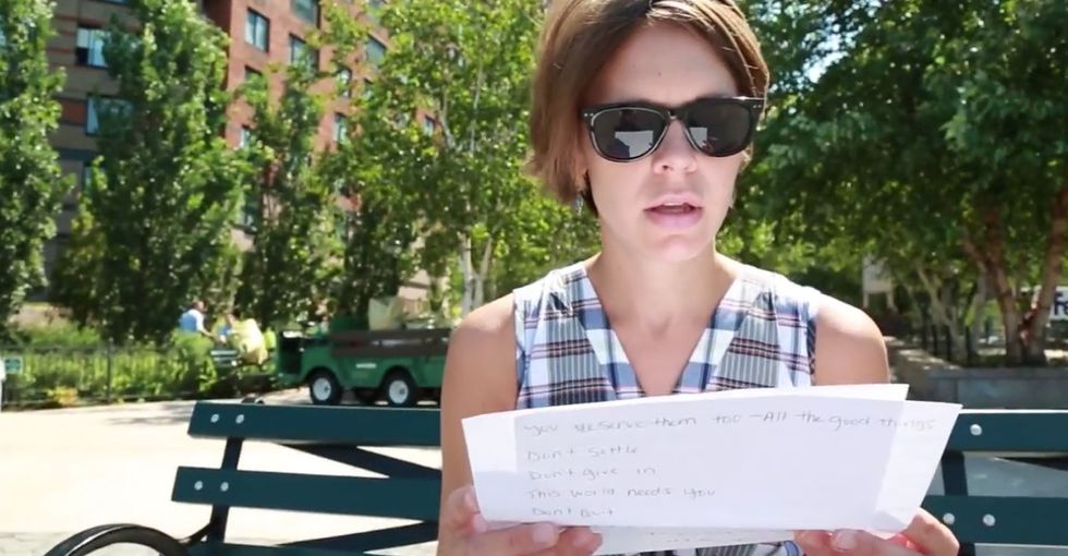 It's how one woman coped with depression, and now it's a global movement of love.