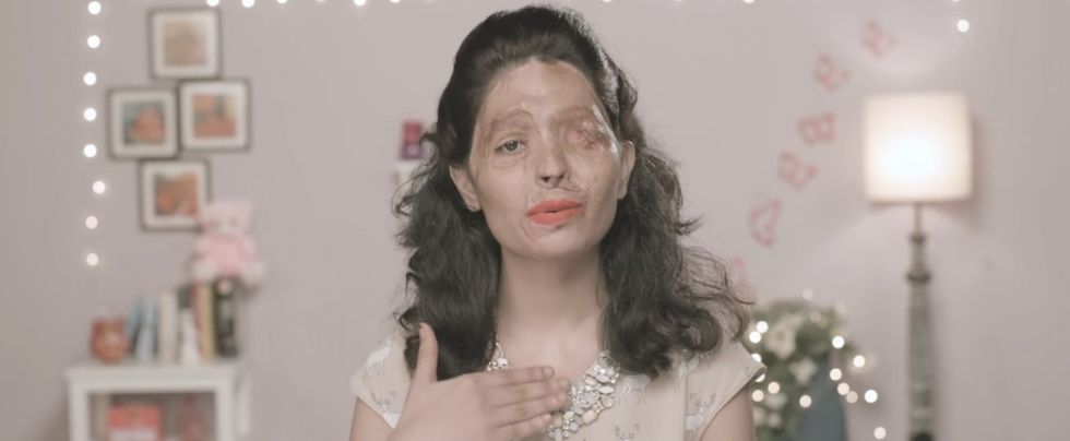 She survived an acid attack. Now her makeup tutorials are turning heads and raising awareness.