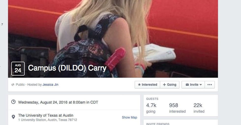 Thousands of Texans plan to wave around dildos to protest a ridiculous new gun law.