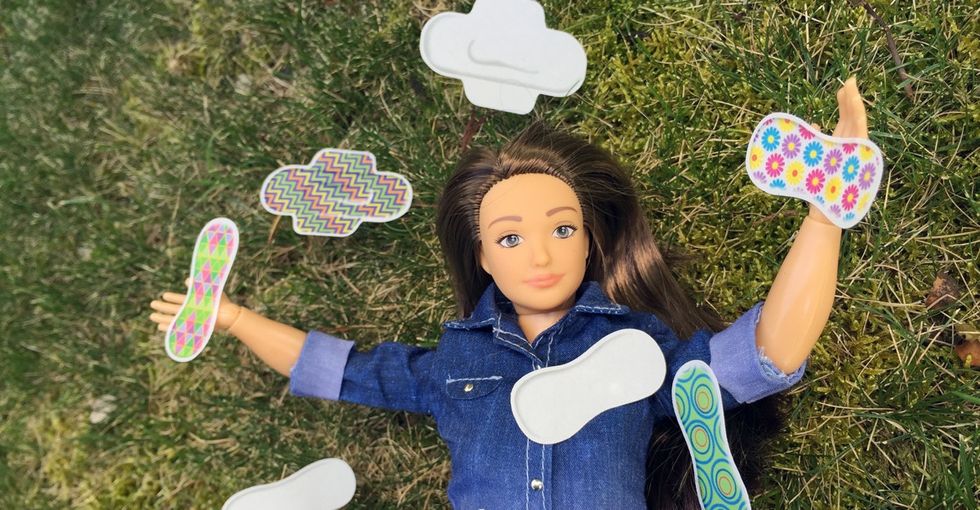 Can a child's doll get her period? Thanks to some new accessories, yep. She sure can!