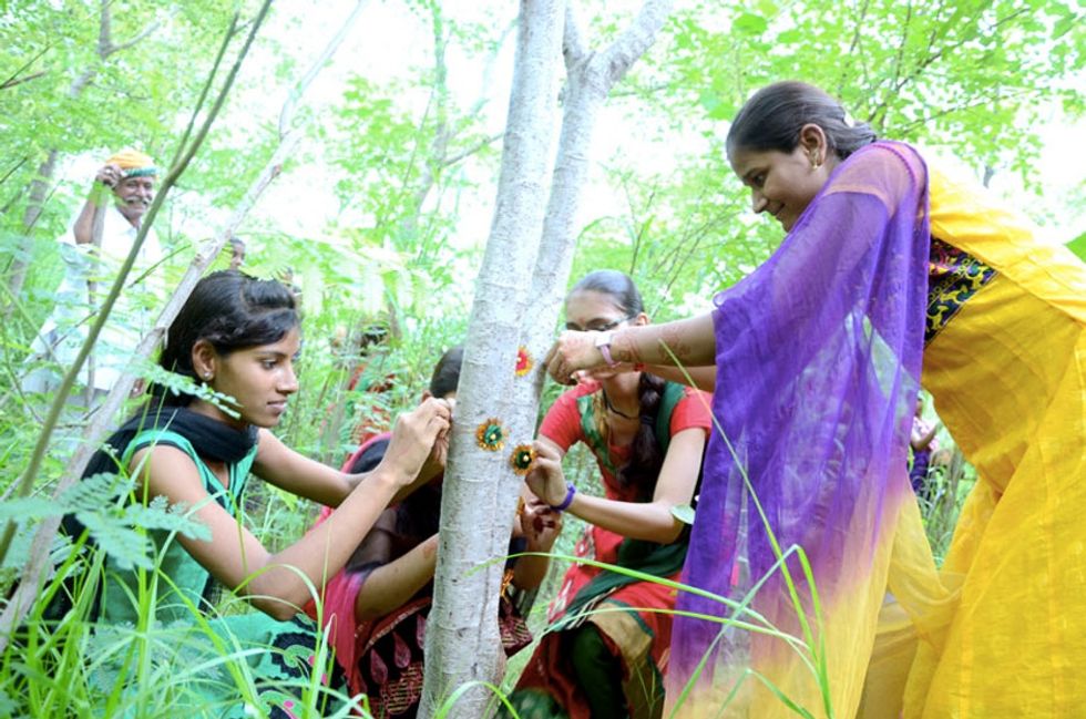 See the unique way one Indian village celebrates the birth of a girl.