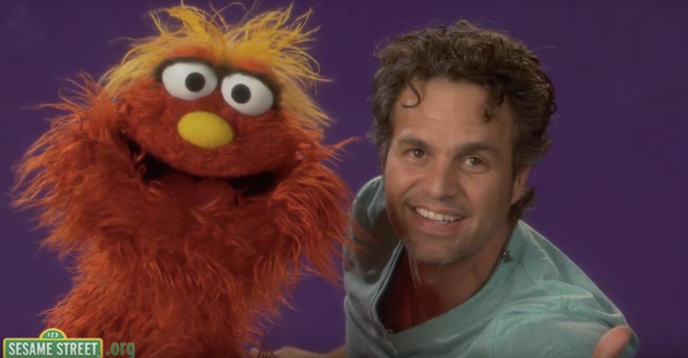 Watch Mark Ruffalo explain empathy perfectly on 'Sesame Street.'