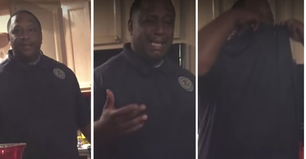 This soon-to-be dad had a heartwarming reaction to a pregnancy announcement 17 years in the making.