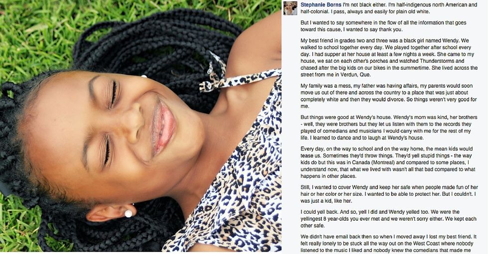 The Dear Black Girl project was for black women. So here's what a white woman wrote on Facebook.