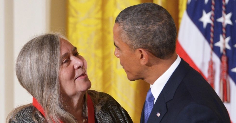 The president interviewed iconic writer Marilynne Robinson. But one of the best quotes was his.