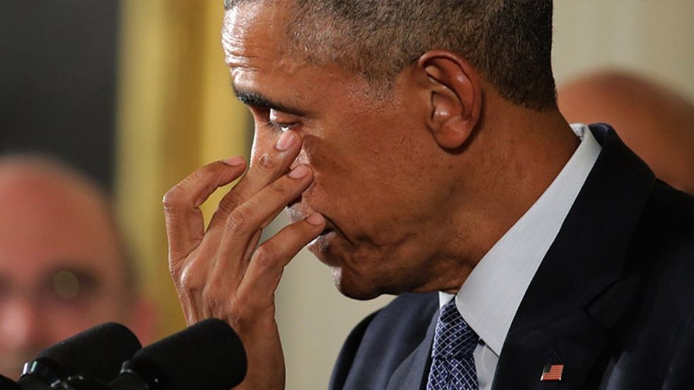 Obama's emotional message on gun violence is worth hearing over and over again.