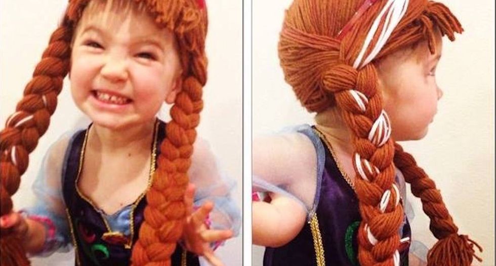 A nurse makes wigs for kids with cancer, and they've got a special twist.