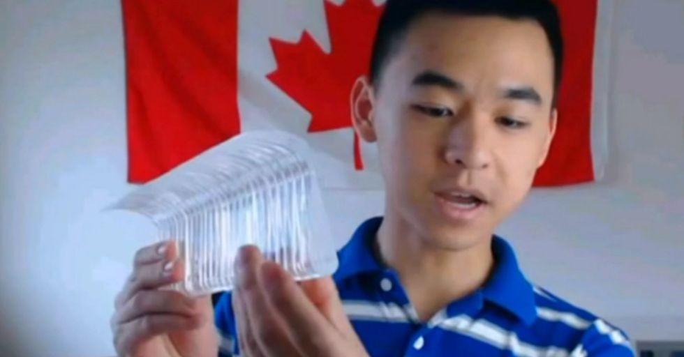 One teen found a genius way to make airplane air up to 55 times cleaner.