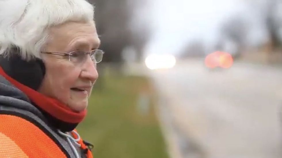 This lovable grandma turned her daily 3-mile walk into a personal crusade against litter.