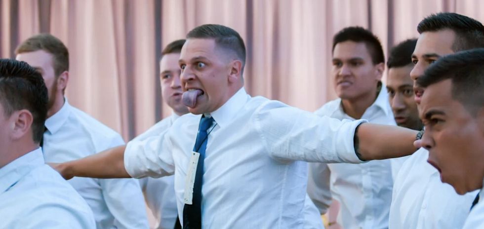 A war dance at a wedding ended with a bride in tears. Tears of pure joy.