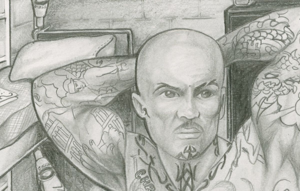incarceration, art, pencil drawing