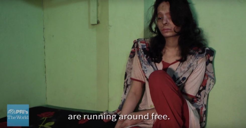 After she was attacked with acid, this 18-year-old became a voice for change.