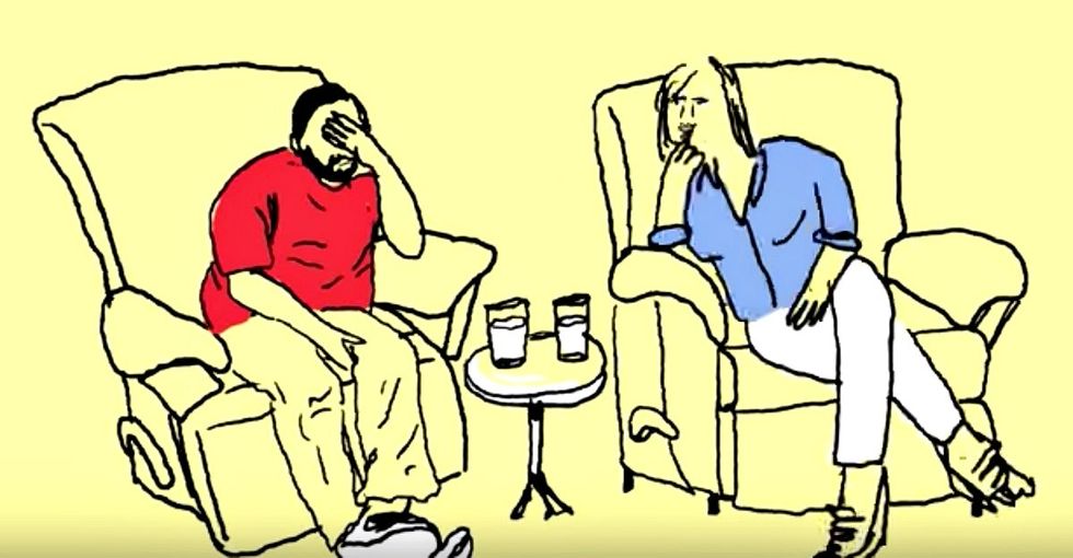 This video shows how a couple with opposing political views manages to stay together.